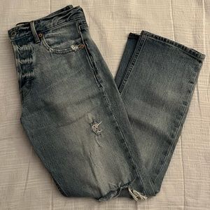 Gap Straight Leg Ripped Jeans - Size 28